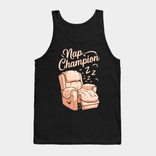 Nap Champion Grandpa and Dad and Fathers May Nap Suddenly Tank Top